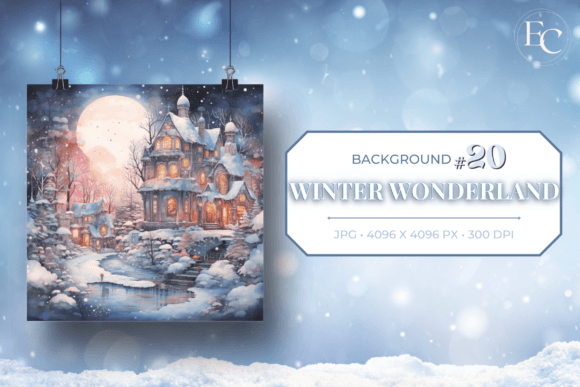 Download Snowy Christmas Town Winter Background - Snow Collection