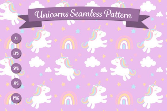 Download Cute Unicorn Seamless Pattern - Seamless Collection