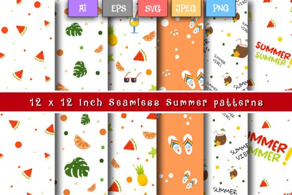 Download Seamless Summer Pattern Set - Seamless Collection