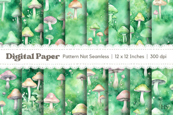 Download 16 Green Fantasy Mushroom Background - Fantasy mushroom Collection