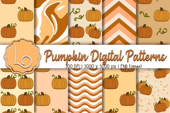 Download Pumpkin Digital Patterns - Patterns Collection