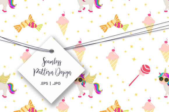 Download Unicorn Seamless Pattern for Kids - Seamless Collection