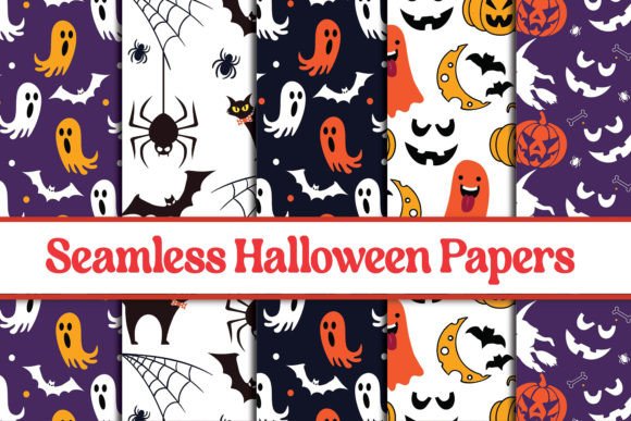 Download Happy Halloween Digital Papers Patterns - Patterns Collection