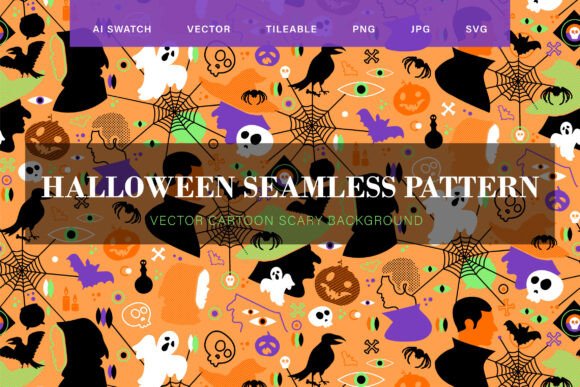 Download Halloween Party Seamless Pattern - Seamless Collection