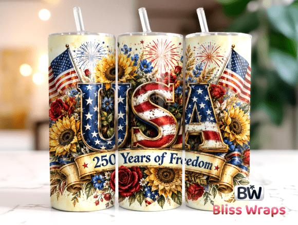 Download USA 250th Anniversary Tumbler Wrap - Premium Resources