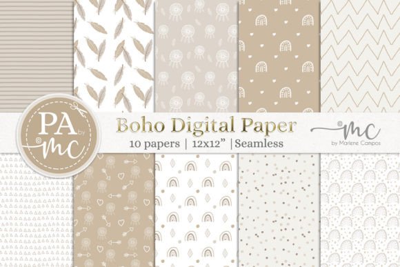 Download Nude Boho Digital Paper Seamless - Seamless Collection