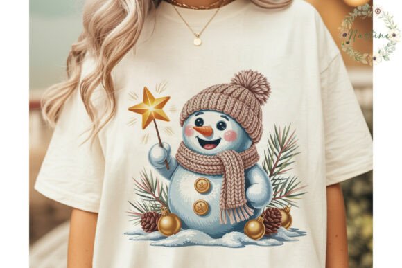 Download Festive Snowman Star Glow PNG Clipart - Snow Collection