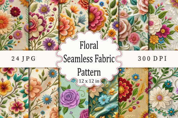 Download Floral Seamless Fabric Pattern - Seamless Collection