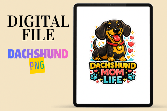 Download Cute Dachshund Illustration - Dachshund illustration Collection